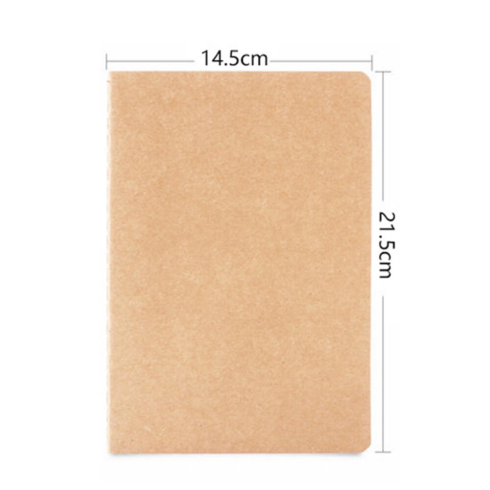 A5 Kraft Paper Notebook Journal Diary Drawing Notepad For Students Kids Office School Supplies 30 Sheets 60 Pages: Yellow