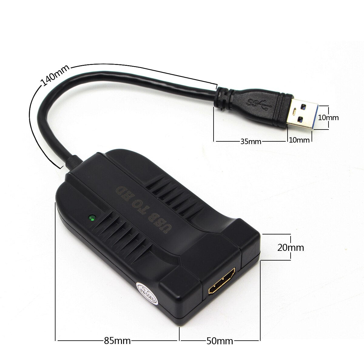 USB 3.0 to HD Converter USB3.0 to HD Graphic Adapter Multi Display Cable for PC Notebook Projector HDTV HD 1080P