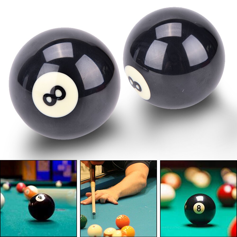 Taco de repuesto para número 8, bola de billar, accesorios para principiantes, herramienta duradera de entrenamiento, mesa de billar estándar Normal, resina negra para interiores