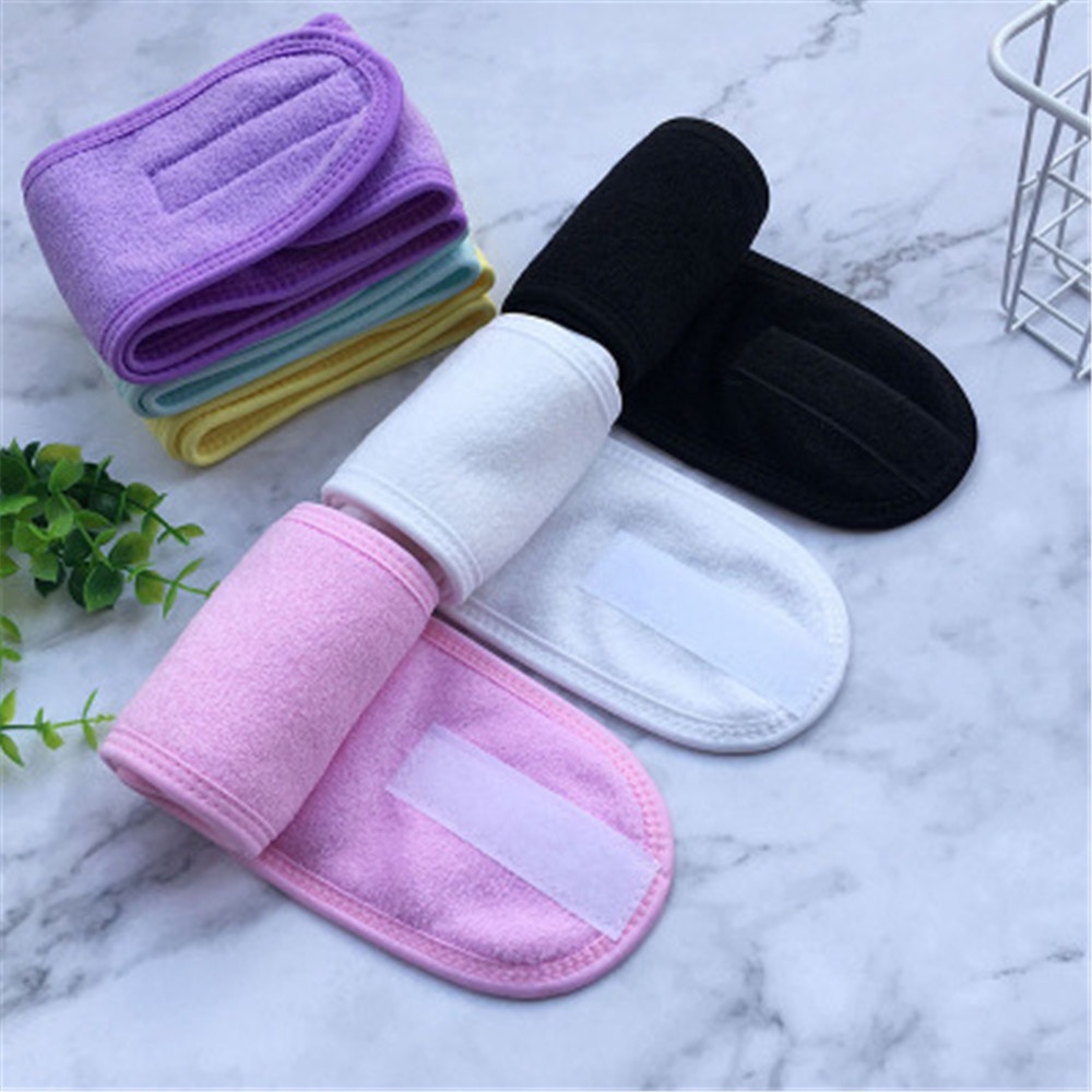 Diadema ancha ajustable para mujer, accesorios de maquillaje para Yoga, Spa, ducha, maquillaje, cosmética facial