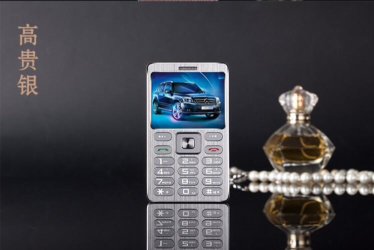 Kaart Telefoon A10 Mini Luxe Mobiele Telefoon Bar Dual Sim Mp3 Bluetooth Dial 3.5mm Koptelefoon Jack Remote Camera Push -knop Mobiele Telefoon: Add 8GB TF Card / Zilver