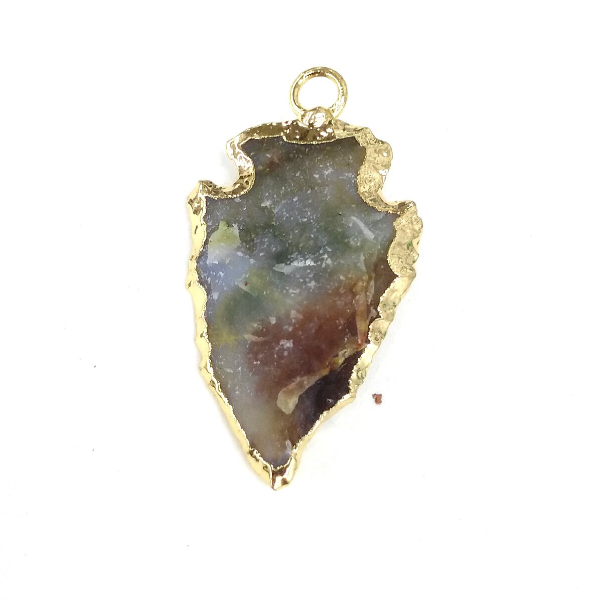 Naturale di Pietra di forma irregolare Trendy Agate Pendenti Con Gemme E Perle Del Pendente Della Collana per Monili Che Fanno FAI DA TE Collana Accessori Formato 24x26mm: 2