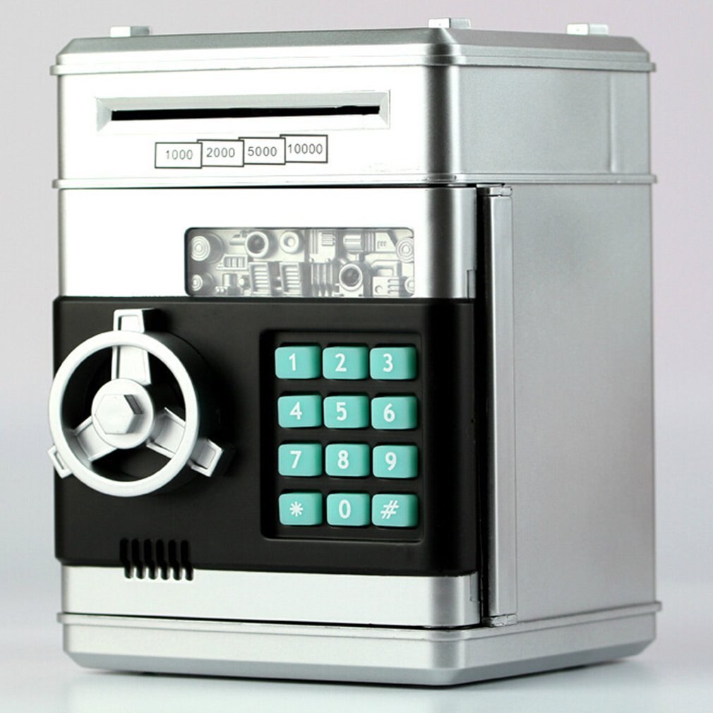 Électronique Tirelire Coffre-fort Tirelires Pour enfants Numérique Pièces Caisse D'économie Coffre-fort ATM Machine Enfant De Noël