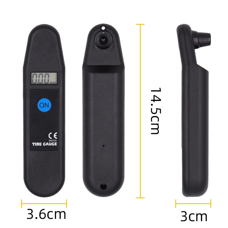 Multifunctionele Hoge Precisie Auto Bandenspanningsmeter Roestvrij Staal Plastic Doos Bandenspanningsmeter Voor Voertuigen