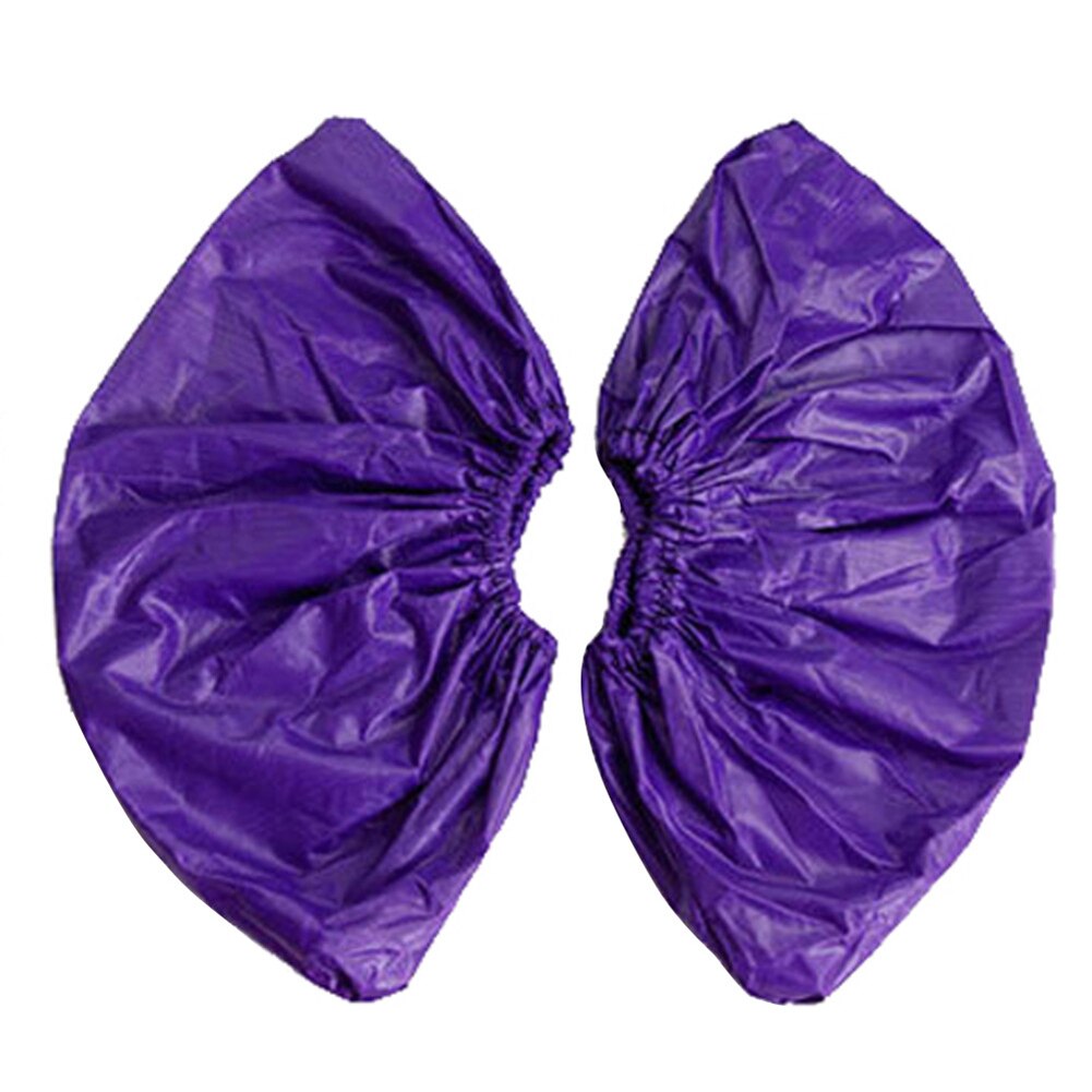 Couvre-pieds anti-poussière unisexe imperméable et réutilisable pour chaussures, couvre-chaussures antidérapants pour la maison et l'intérieur: Violet