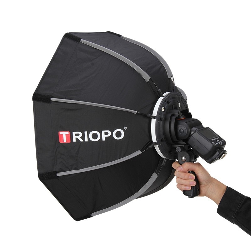 TRIOPO 90cm Photo Octagon Umbrella Light Softbox with Honeycomb handle For Godox V860II TT600 Flash Umbrella Outdoor Soft Box