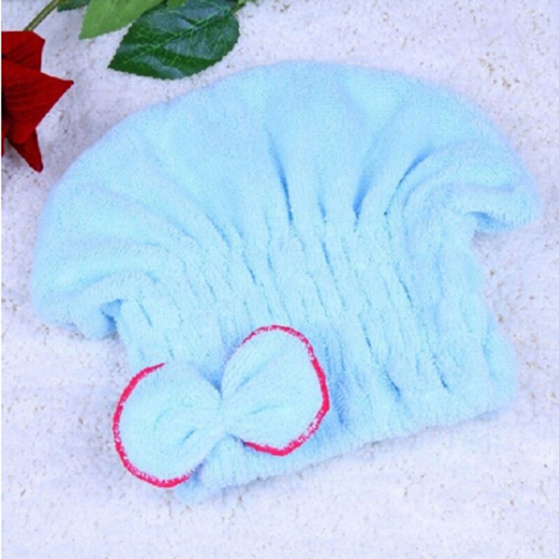 God hygroskopisitet og pusteevne mikrofiber hår turban raskt tørr hår lue innpakket håndkle cap håndkle