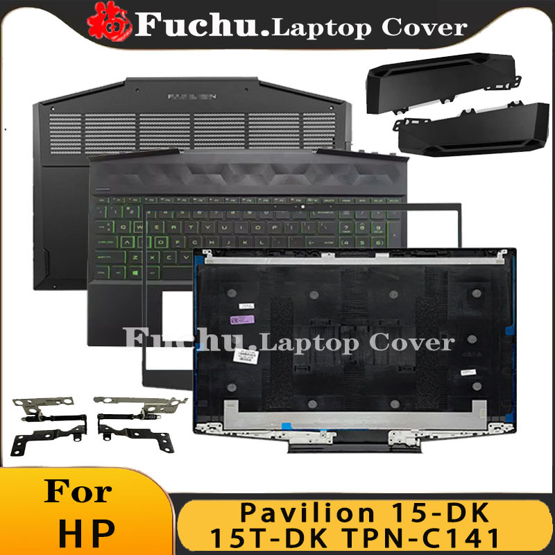 für HP Pavillon 15-dk 15t-dk TPN-C141 Laptop LCD-Rückseite Vorderseite blende Scharniere Tastatur Handballen auflage Kühlkörper Boden gehäbenutzen