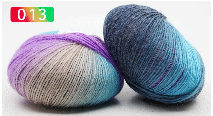 50g/Ball 180 Meter 100% Merino Wolle Häkeln Garn Dick Für Hand betroffen Regenbogen Raum Gefärbt Baby Garne Wolle Gewinde: 013