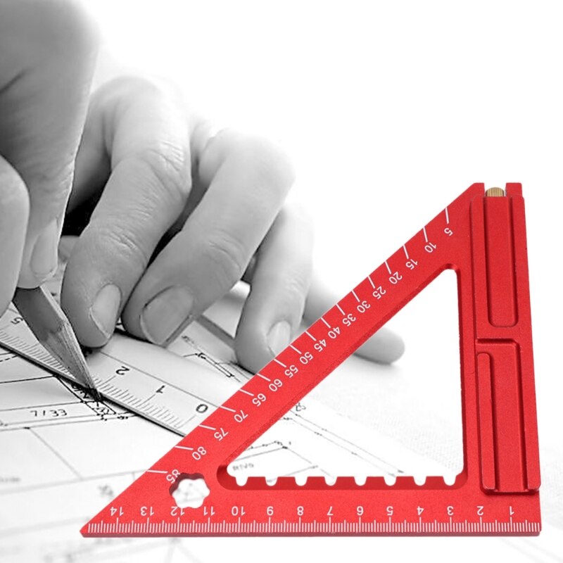 Carpenter Woodworking Triangle Square Tool Folding Measuring Frame Ruler T8DB