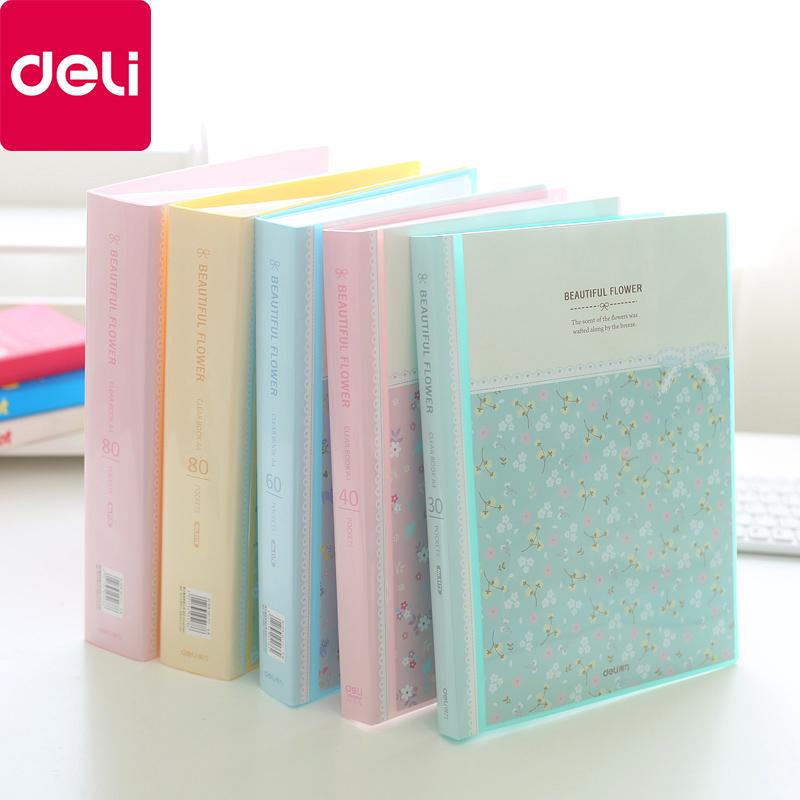 Delicatessen mooie bloemenpapieren organizer map etui pakket school 30/40/60/80 pagina's  a4 mapjes