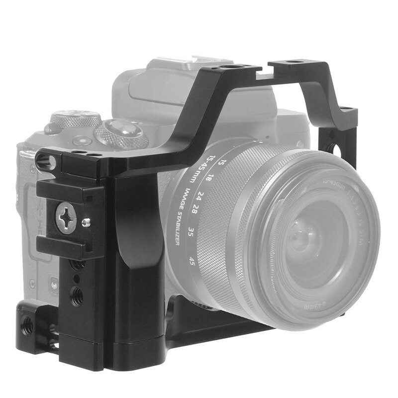 KIMRIG – Cage EOS M50 avec trois adaptateurs de montage pour chaussures froides, pour Canon Eos M50 M5, accessoire d&#39;appareil Photo Dslr Studio Photo