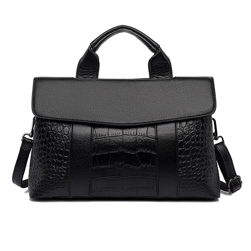 European and American retro temperament large-capacity handbag spring wild crocodile pattern one-shoulder messenger bag