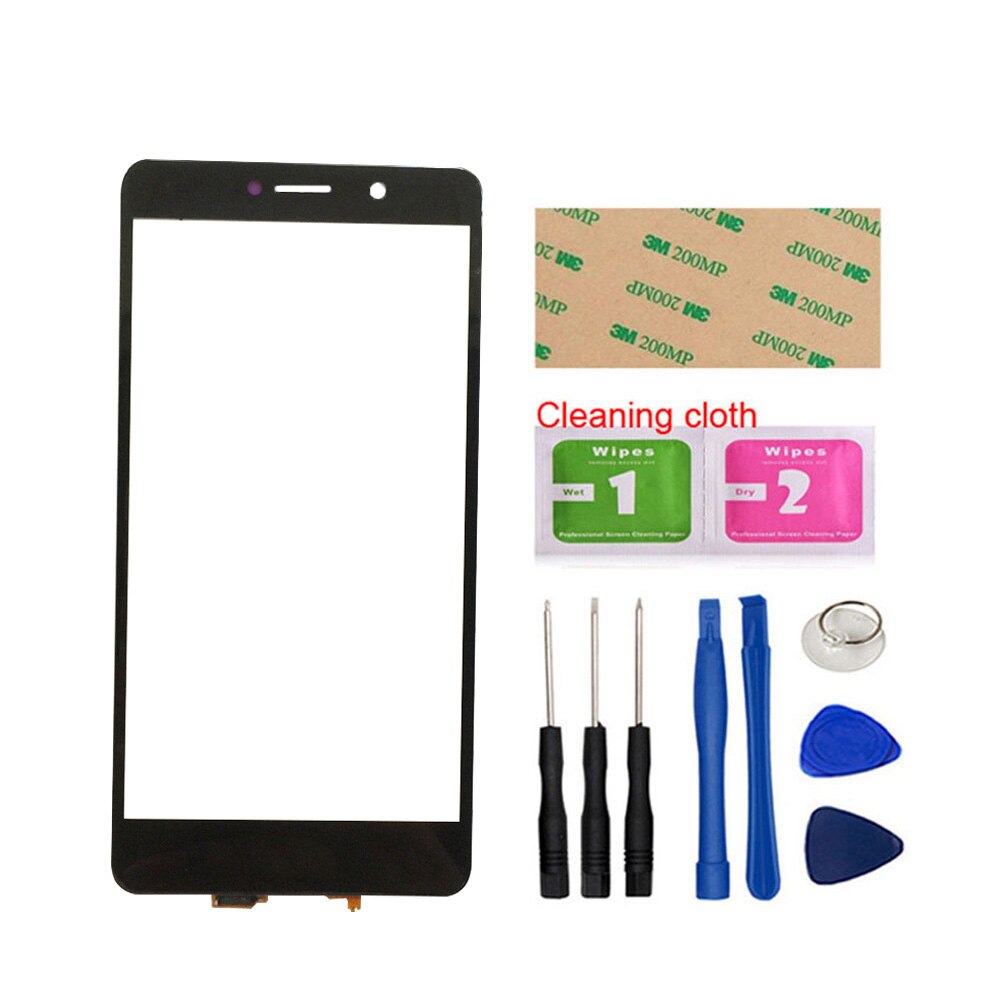 Touch Screen For Huawei Honor 6X 6 X Touch Panel 5.5'' Screen Front Glass Lens Digitizer Panel Sensor Parts 3M Glue Tools: Black With Tools