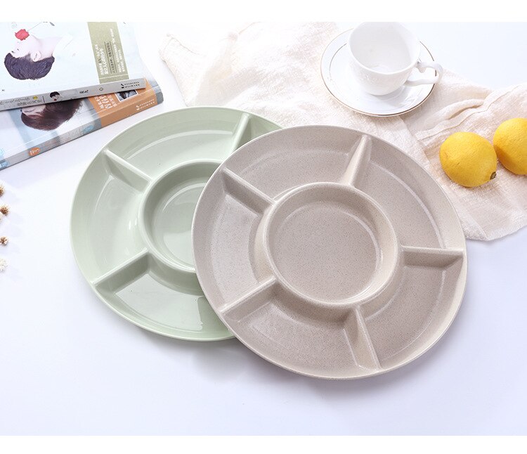 1PC 28.5CM Fruit Plastic Plates For Food Family Dessert Dish Snack Dish Party Home Maintenance Tray Plate Petisco OK 0810