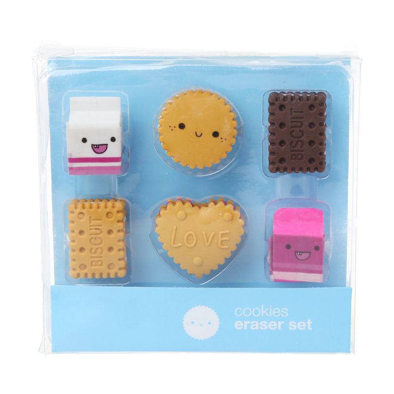 6 teile/satz Kawaii Keks Milch Gummi Bleistift Radiergummi freundlicher Schüler Schule Schreibwaren G92E: 45