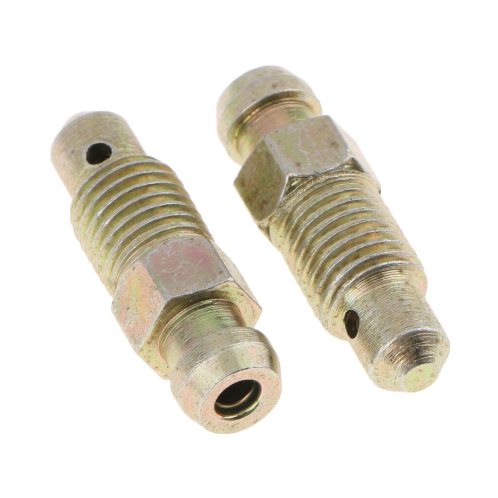 10 stk universal metal 26mm motorcykel bremseudlufter nippel caliper udluftningsskruer sæt  m8*1mm til bil motorcykel