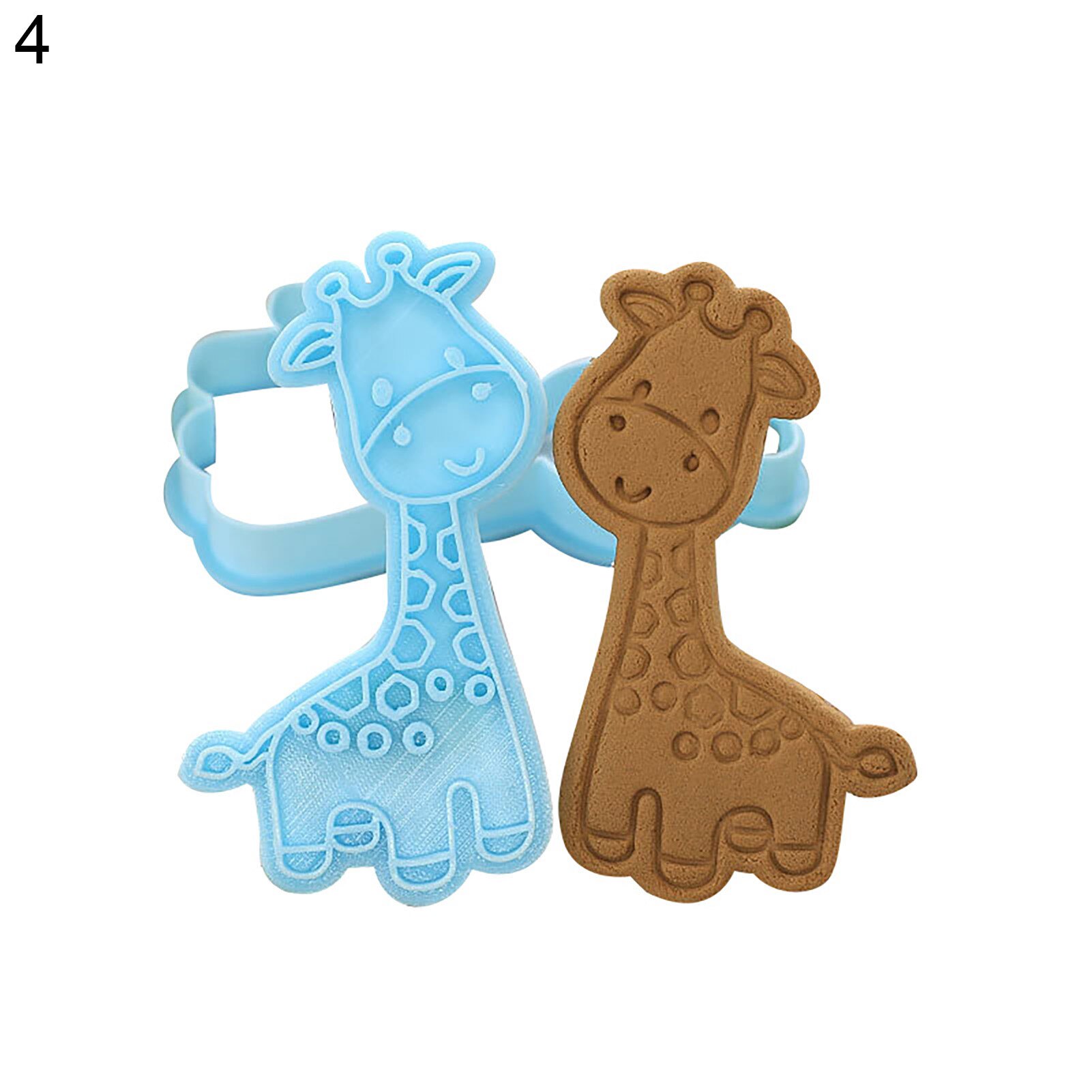 Forest Animals Cartoon Biscuit Mold Pressing Type Household Cookie Baking Tool: 4