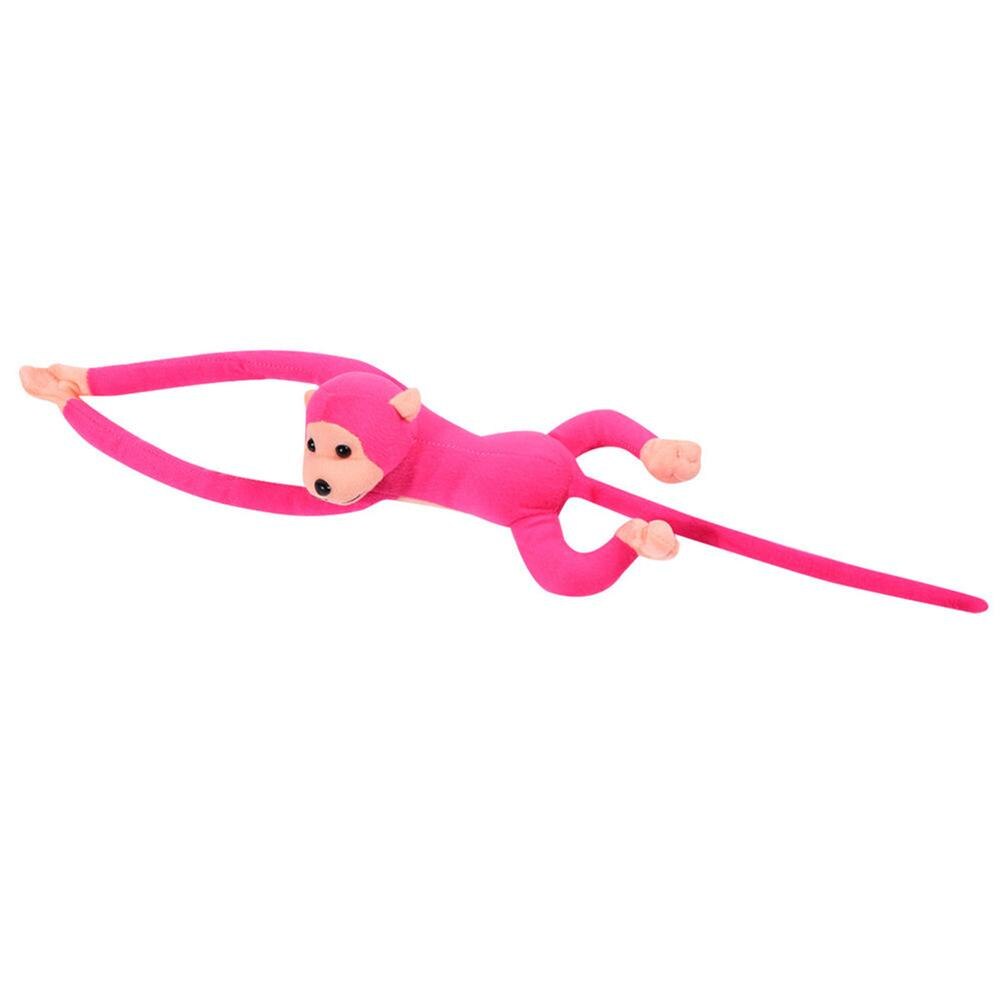 Peluche de singe en peluche pour enfants, joli jouet éducatif, Long bras suspendu,: Rose