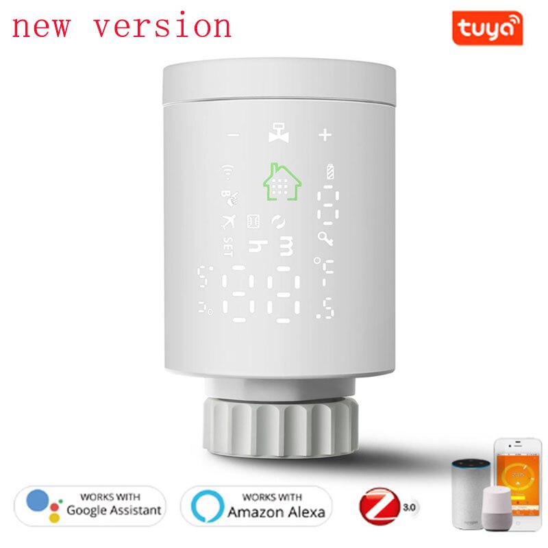 Tuya Zigbee3.0 Thermostat Valve Thermostatic Radiator Valve Controller Heater Temperature Voice Control With Alexa Google Home: Valve controller