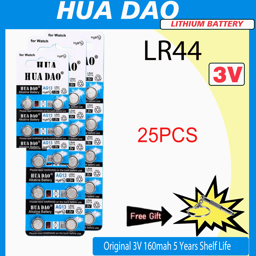 2-30 Pezzi Batterie LR44 ad Alta Capacità L1154F AG13 SR44 A76, Batterie Alcaline Premium 1.5V a Bottone per Calcolatrice: Blu