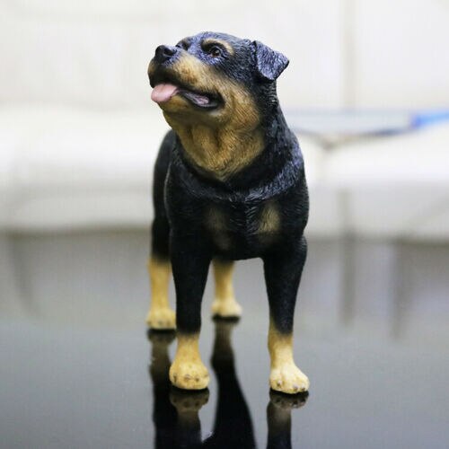 JJM Rottweiler policja placki zwierzę rysunek Canidae z samochodami i zwierzętami dekoracja kolekcjonerska zabawka