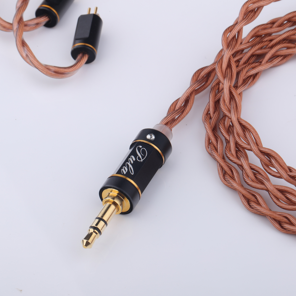 PULA High-purity Copper Pluggable MMCX Earphone Cables 0.78 2Pin Headphone Upgrade Cable 2.5mm3.5mm4.4mm Balanced Head IEM