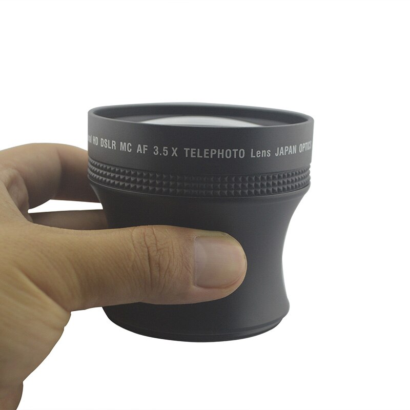 Lightdow 58Mm 3.5x Affliated Lens Metalen Teleconverter Vergroting Telelens Voor Lens Met 58Mm Filter Draad