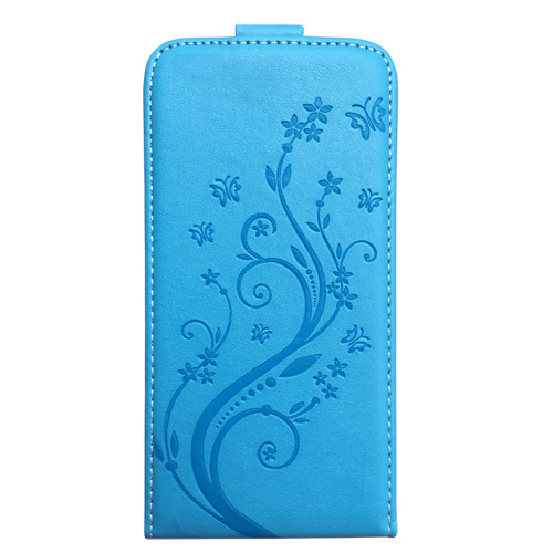 Cartoon Patroon Flip Leather Case Voor ASUS ZenFone Gaan ZB452KG ZB450KL ZB452 452 KG 452 Reliëf flip telefoon cover TPU case: flower blue