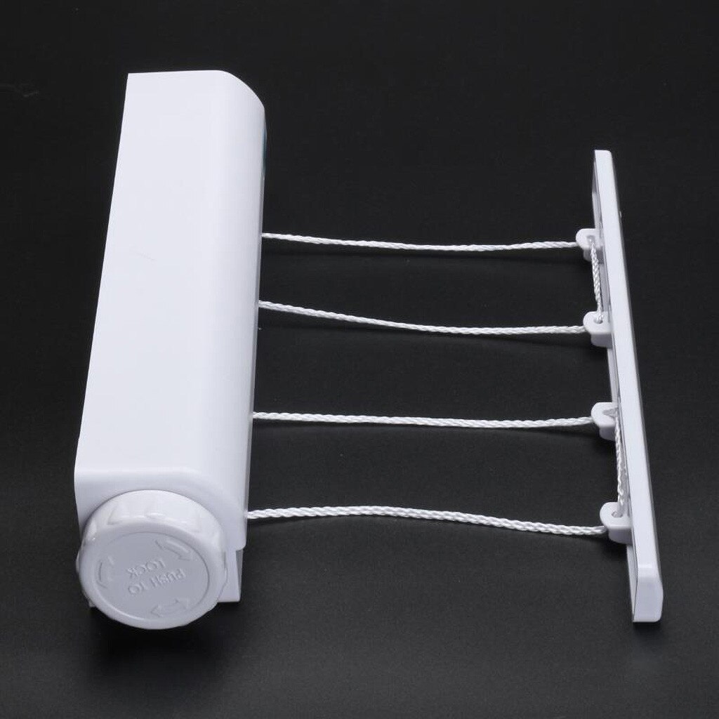 Wall Mounted Clothes Line Retractable Laundry Hanger Indoor Outdoor Clothes Drying Rack Retractable Clothesline Laundry Rope