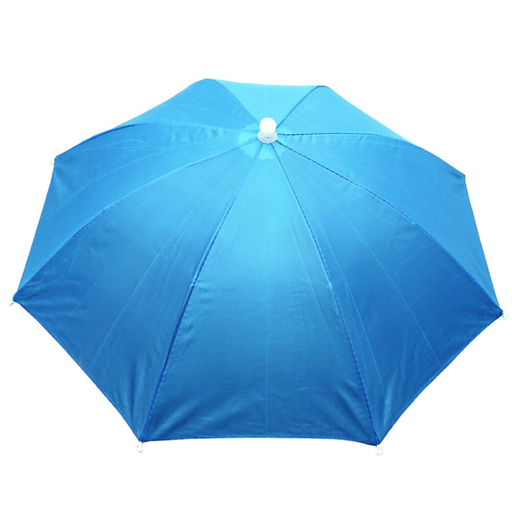 Sombrero de sombrilla para hombre y mujer, sombrilla ligera para acampar, pescar, senderismo, Playa: Blue