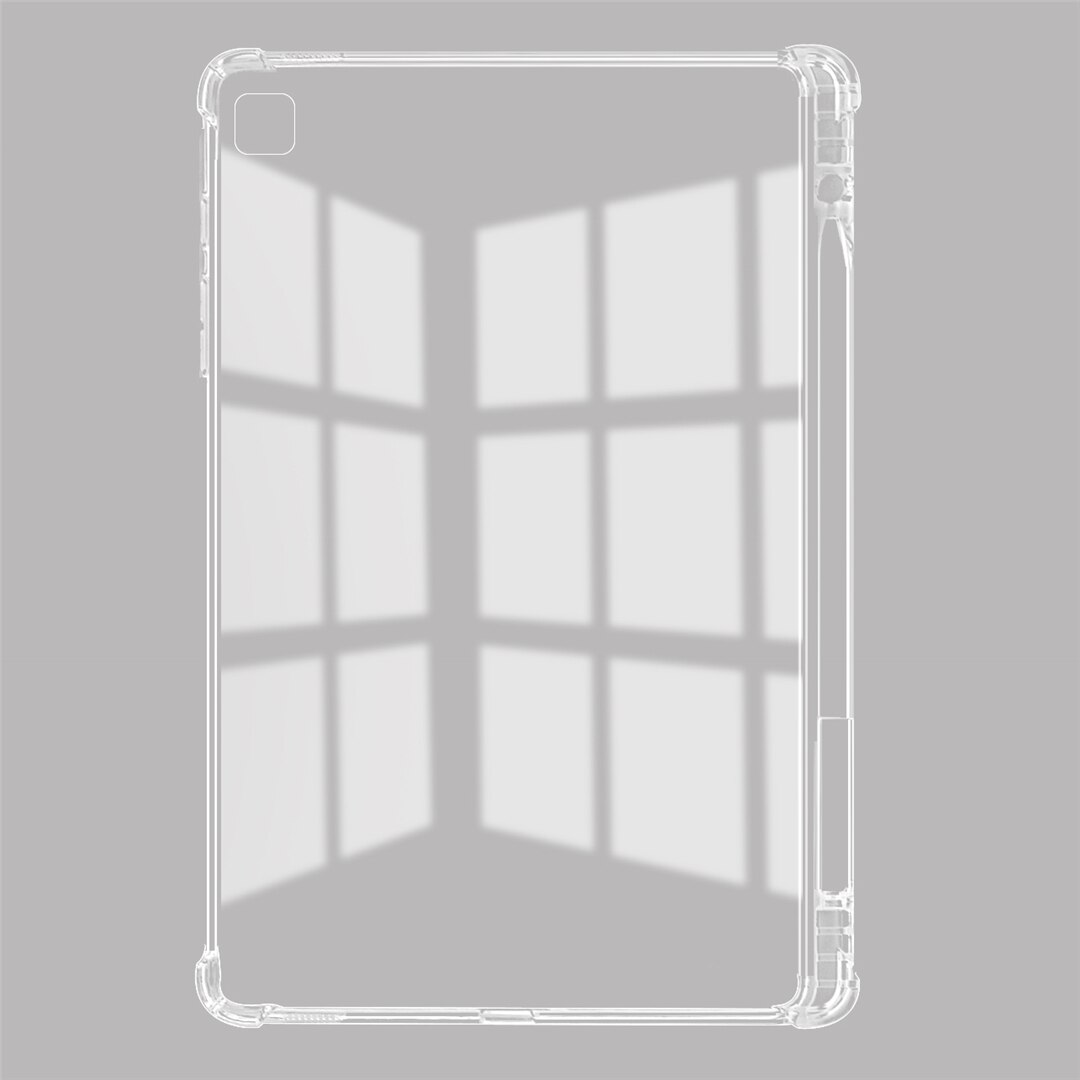 Transparante Cover Voor Samsung Galaxy Tab S6 Lite 10.4 '' SM-P610 SM-P615 Met Potlood Houder Tpu Silicon Terug Tablet case