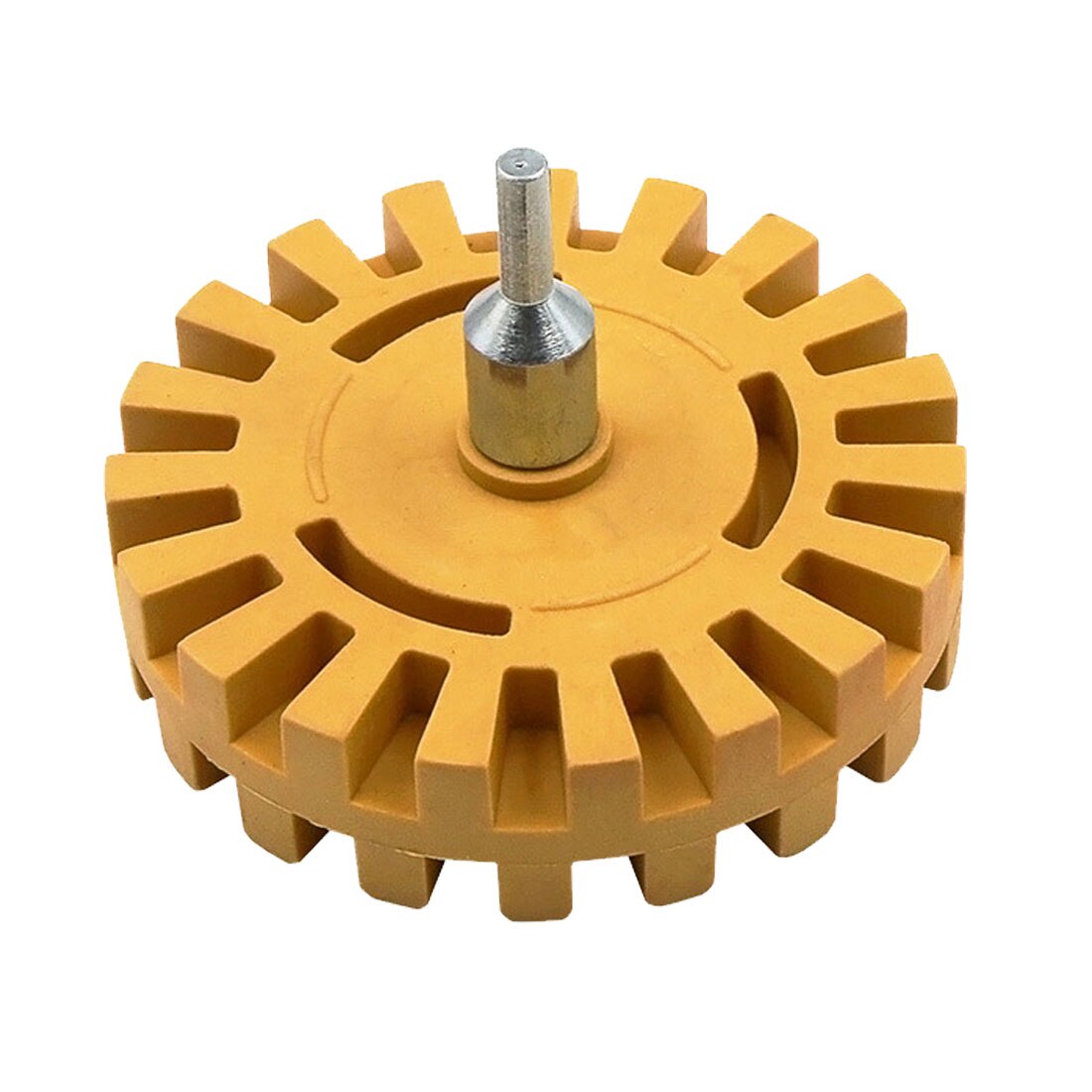 Dissolvant de décalcomanie de roue de polissage 1/4 "outil de suppression de polissage rapide de roue de gomme en caoutchouc de tige pour des autocollants et des décalcomanies de voiture