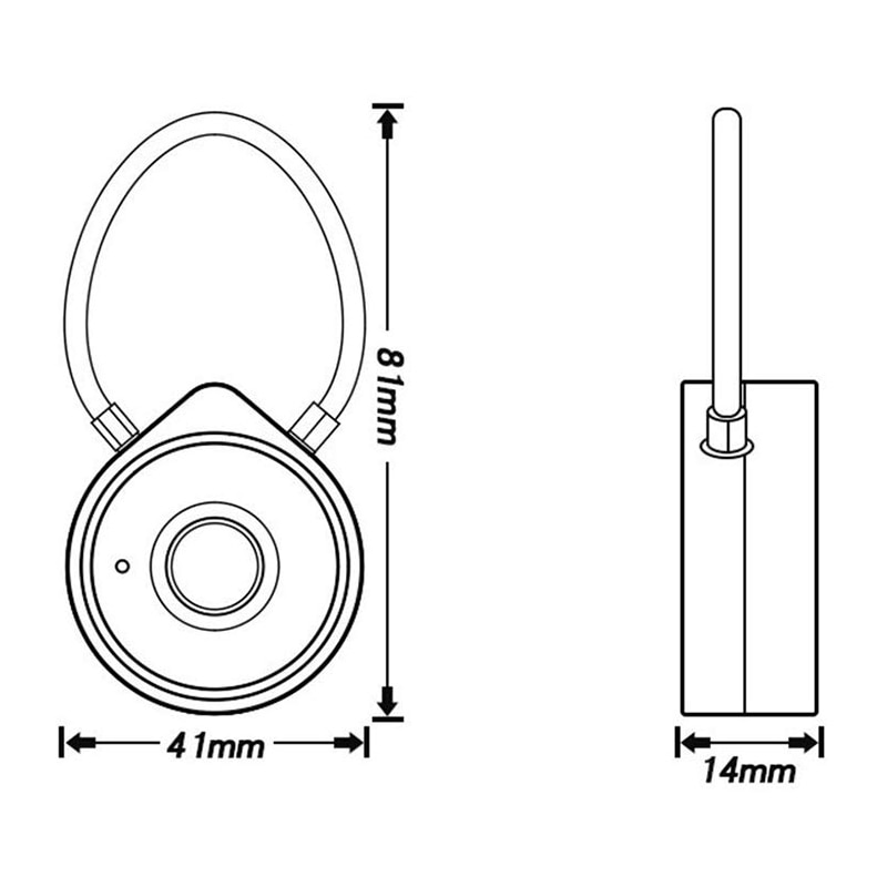 MOOL Fingerprint Padlock Smart Padlock Biometric Suitable for Gym Sports Bike School Cabinet and Storage Portable Smart Box Lock