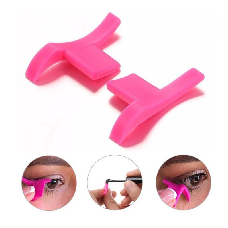 1 par eyeliner stempel skabelon stencil modeller makeup vinge stil let at makeup øjen vinge