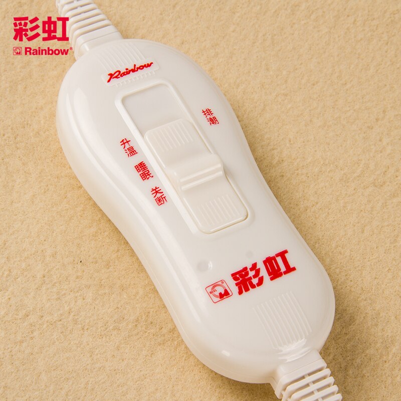 Rainbow Single Economical Under Heating Electric Blanket Bed Mattress Carpet Nonwoven Polyester Fabric EU Plug Mat 1215