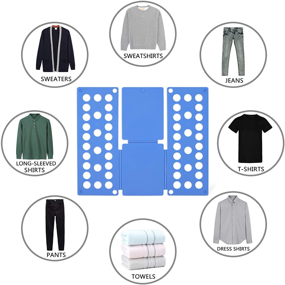 Tabla de plegado rápido para camiseta, carpeta de ropa mágica para niños, práctica y desmontable, Clip de almacenamiento para ropa,