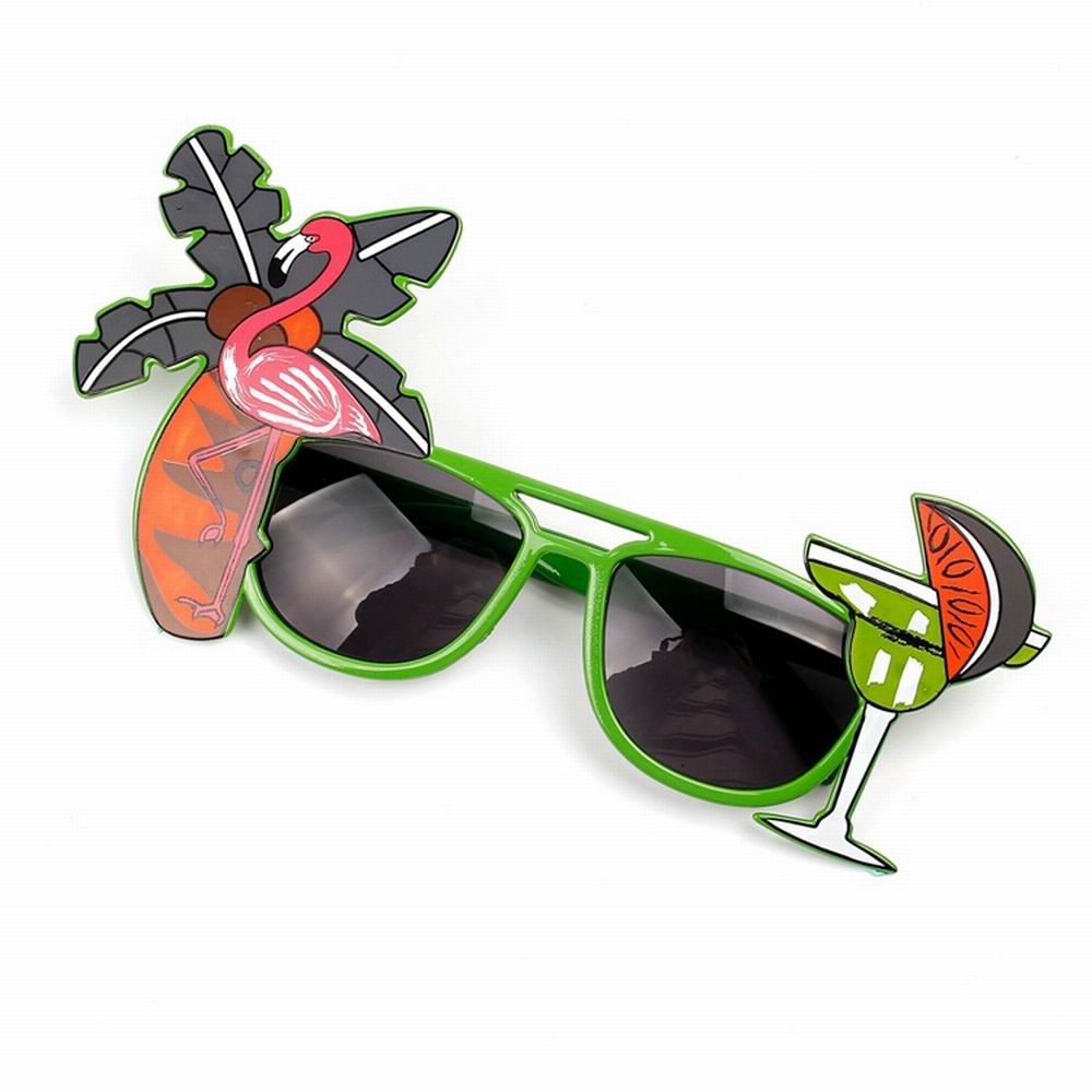 Beach Hawaii Party Pink Flamingo Party Tropical Decorations Funny Glasses Pineapple Sunglasses Summer Luau Hawaiian Party Event: 13