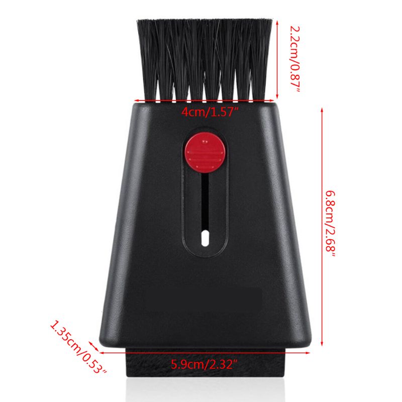 Teclado de ordenador limpiador de pantalla limpia Bursh Push-de estilo de arrastre de limpieza Kit para el ordenador portátil de escritorio teclado de vinilo LP de registro jugador