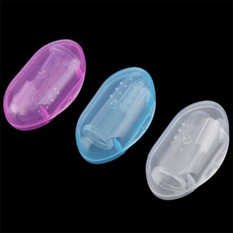 Kids Baby Peuter Baby Zachte Siliconen Vinger Tandenborstel Tanden Rubber Massager Baby Care Dental Care