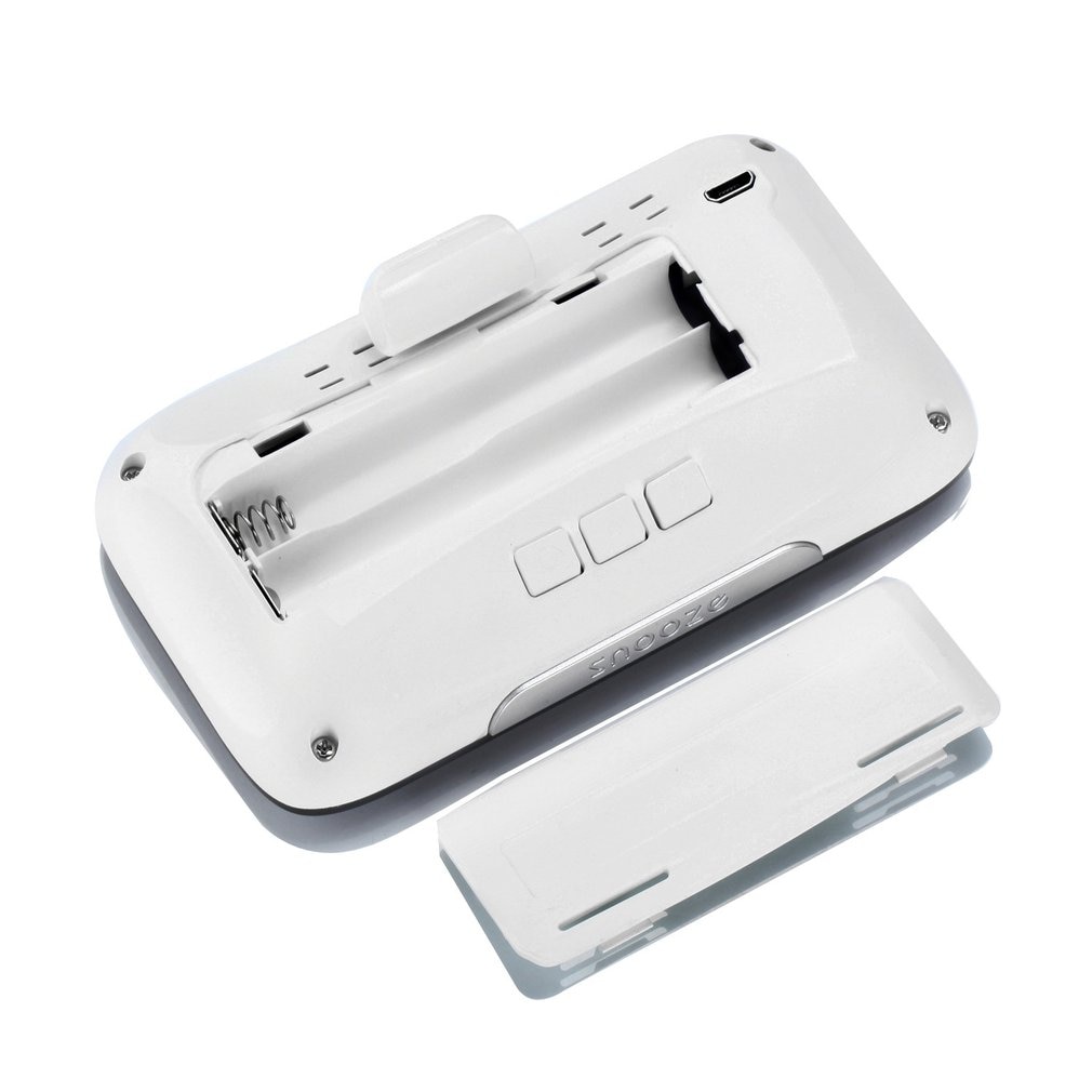 Alarm Clock Led Light Digital Bedside Table Clock Electronic Alarm Clock Large Temperature Display Time