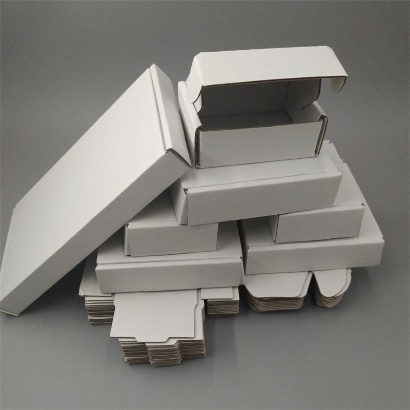 14.7*11*3.5cm White Packing Box Cardboard Paper Corrugated Carton for Mailing Express Postal Boxes