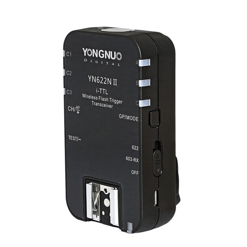 1 stk yongnuo ttl sender/mottaker i-ttl 2.4g trådløs blitsutløser  yn622n ii hss 1/8000 til nikon dslr kamera speedlite  sb910 sb900