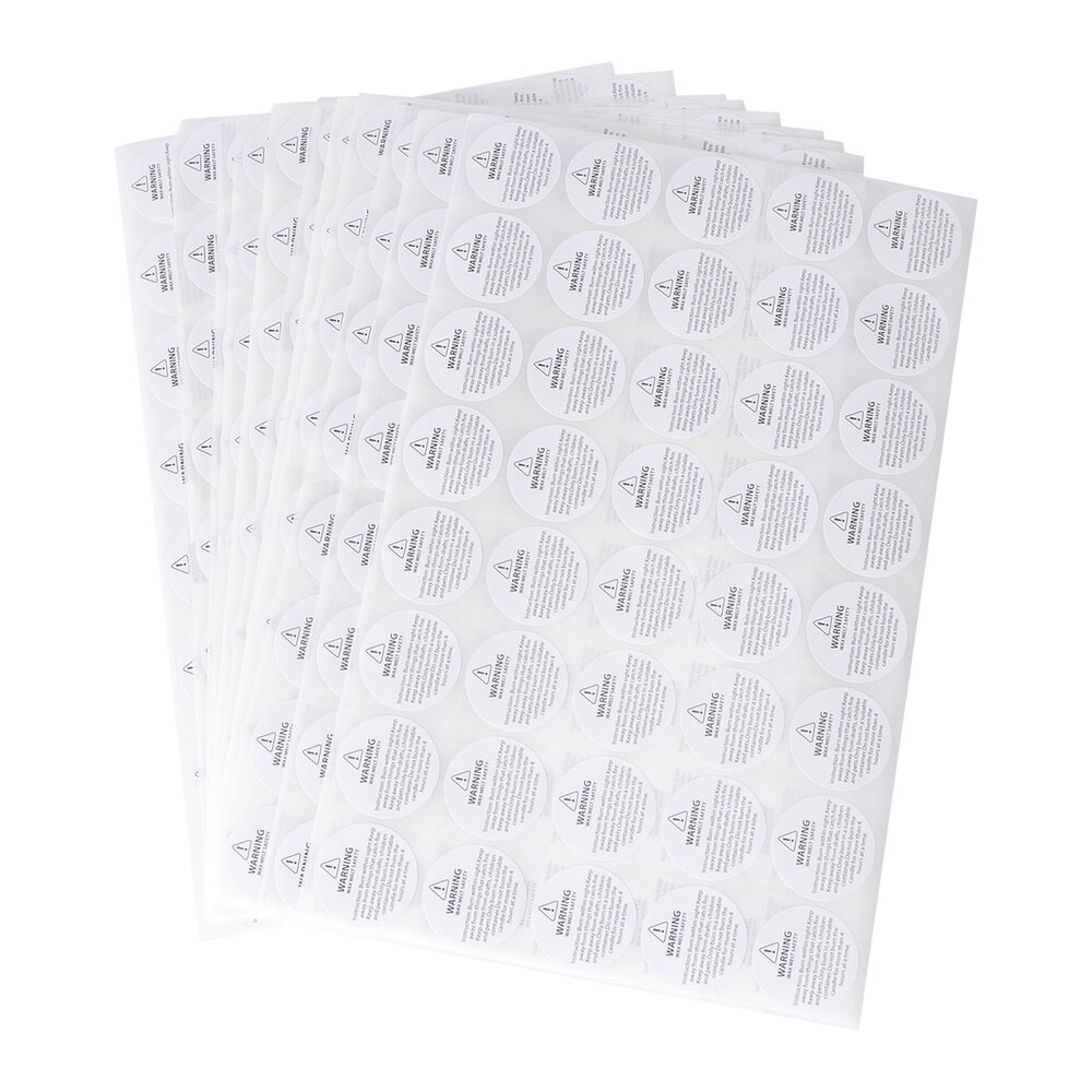 520Pcs Candle Warning Stickers Candle Jar Container Labels Wax Melting Safety Stickers: Default Title
