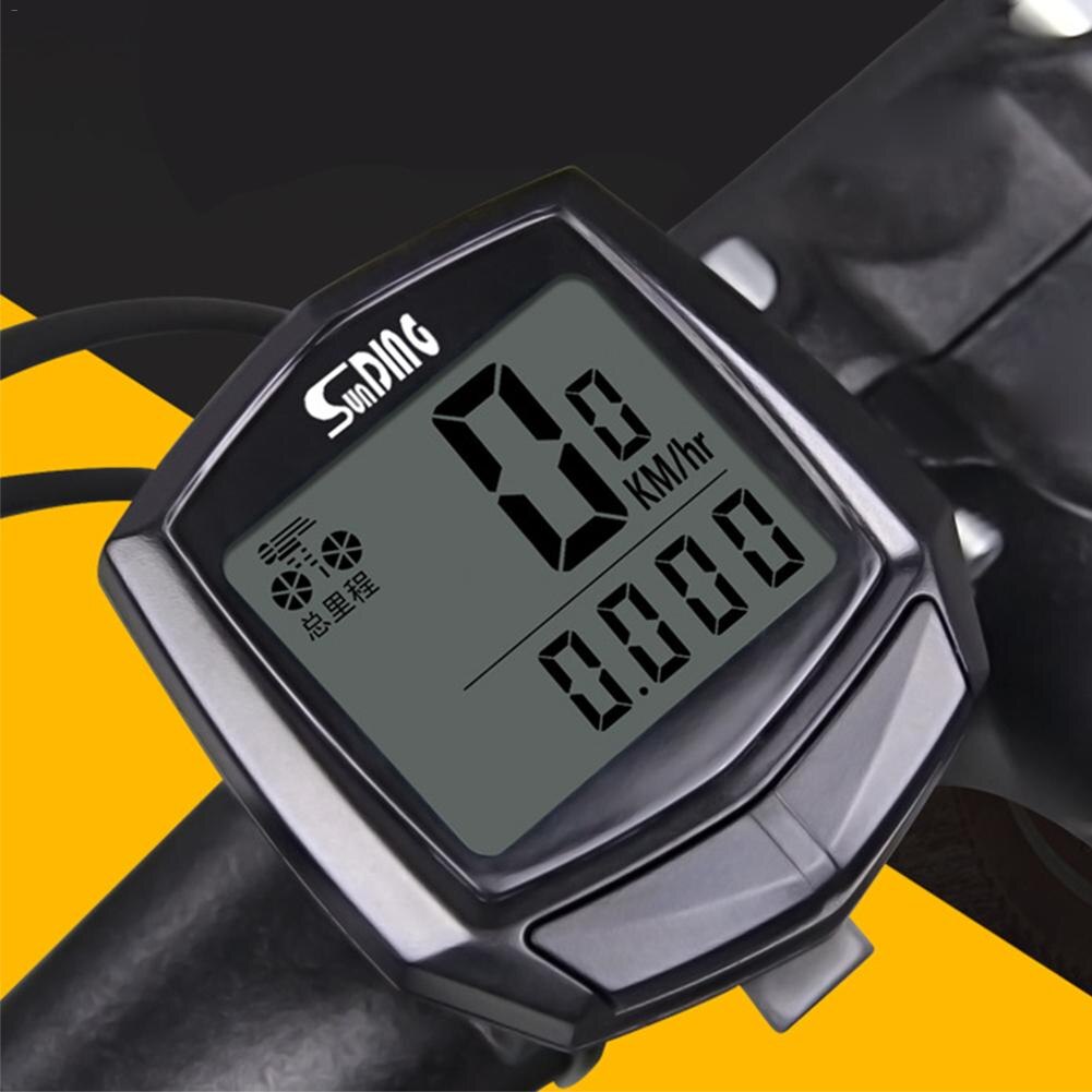 LACYIE Black Rainproof Bicycle Computer Mini Bike Computer Speedometer Digital Odometer Stopwatch Bike Accessories