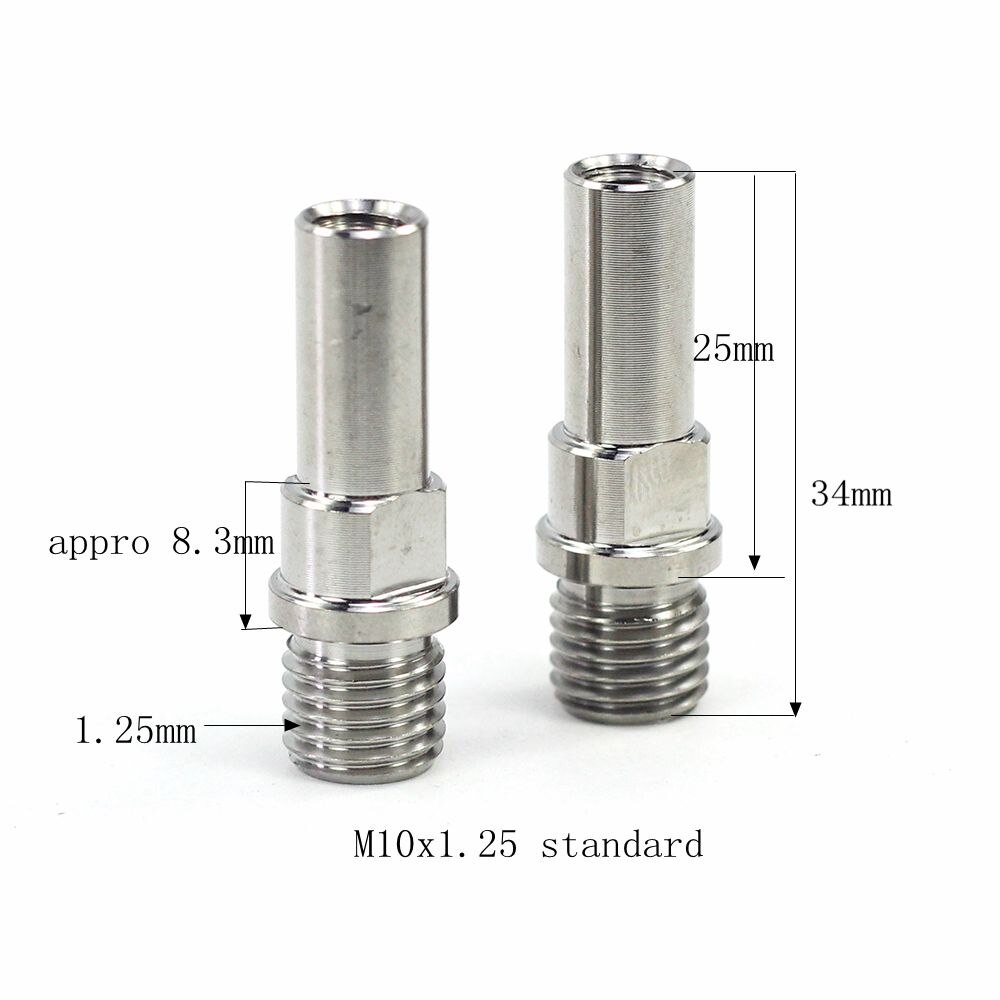 2pcs Titanium Bike V Brake Boss Cantilever Brakes Post Mount M10 M8 1.25mm 1.0mm Ti V Brake Screws Bolts: M10 1.25 standerd