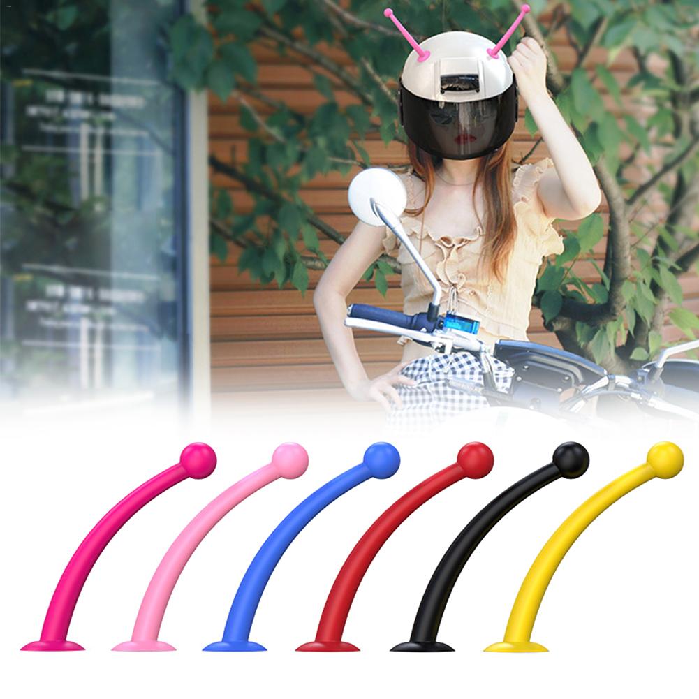 Casque de moto silicone ventouse tentacules accessoires décoratifs antenne ventouse abeille escargot tentacules cornes