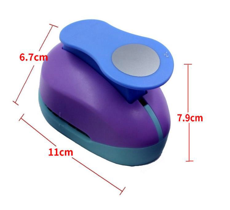 1Pcs Ronde Perforator Diy Embossing Apparaat Kinderen Educatief Embossing Machine Handmatige Papiersnijder Schoolbenodigdheden: 50mm