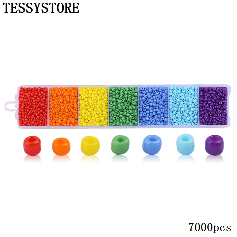 TESSYSTORE coffret 2mm perles de rocaille en verre breloque tchèque cristal entretoise perles de verre pour la fabrication de bijoux anneaux bricolage accessoires faits à la main: A382