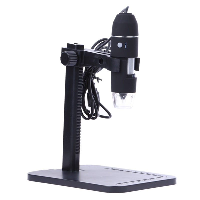 1000x 8 led 2mp usb digitalt mikroskop elektronisk mikroskop endoskop zoom kamera forstørrelsesglas + lift stativ